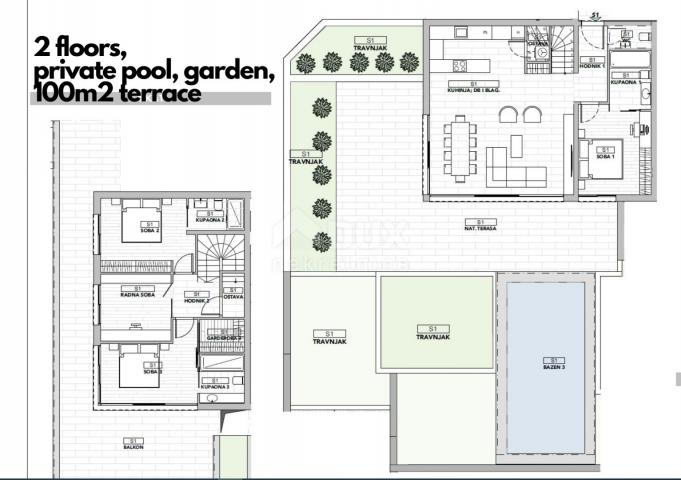 OPATIJA, ZENTRUM – größere Wohnung in einem exklusiven Neubau oberhalb des Zentrums von Opatija mit 