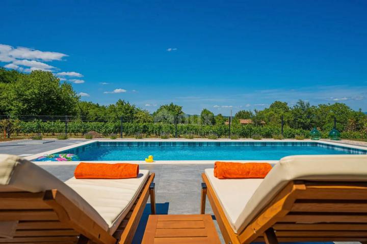 ISTRIA, LABIN - House with swimming pool in a quiet neighborhood