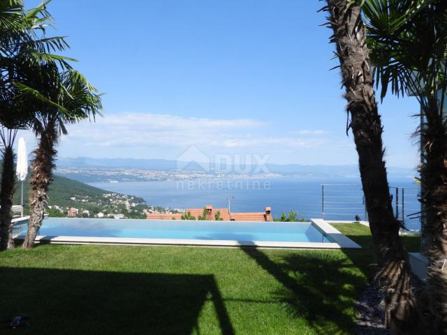 OPATIJA, LOVRAN – luxuriöse Villa mit wunderschönem Blick auf das Meer, einem Swimmingpool und einer