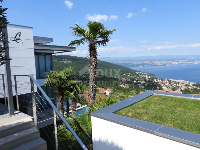 OPATIJA, LOVRAN – luxuriöse Villa mit wunderschönem Blick auf das Meer, einem Swimmingpool und einer