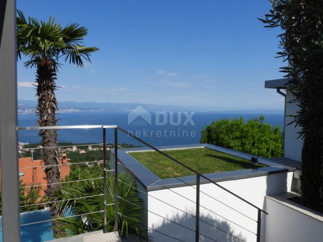 OPATIJA, LOVRAN – luxuriöse Villa mit wunderschönem Blick auf das Meer, einem Swimmingpool und einer