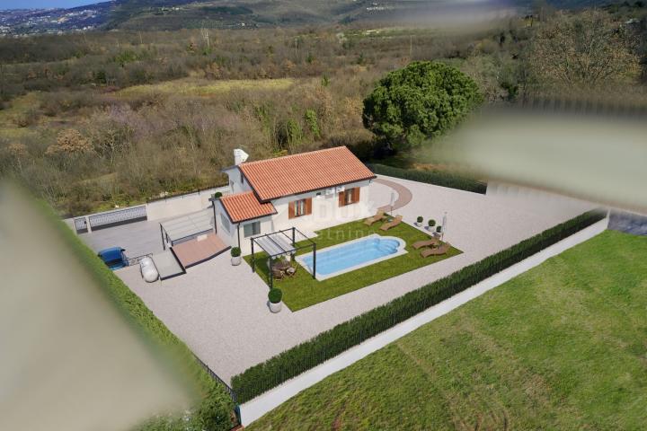 ISTRIEN, BUJE - Freistehendes Haus mit Pool und Meerblick