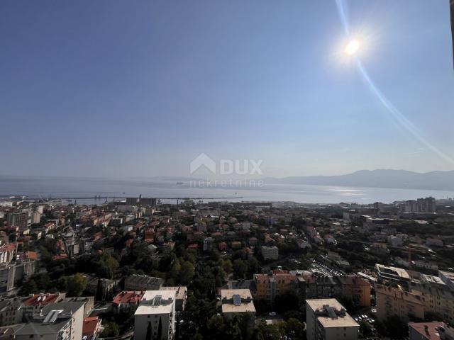 RIJEKA, RASTOČINE - 3S + DB s balkonom i panoramskim pogledom na more