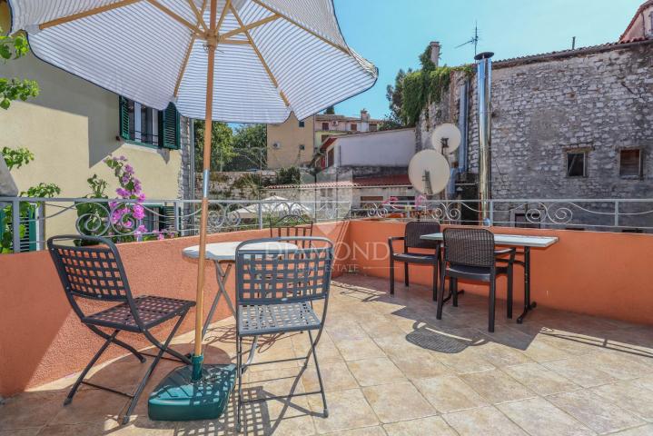 Apartment mit Blick auf das Meer und die Altstadt von Rovinj