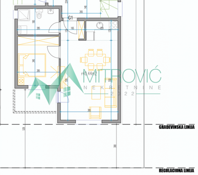 Novi Sad, Vidovdansko naselje- Odlični stanovi u izgradnji 40m2