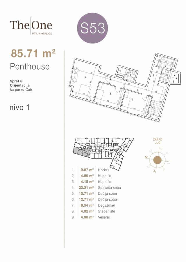 Penthouse 3 nivoa 220. 86m2 - Direktno od investitora!