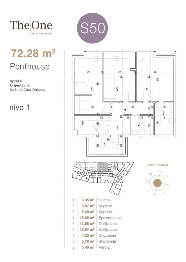 Penthouse 3 nivoa 196. 15m2 - Direktno od investitora!