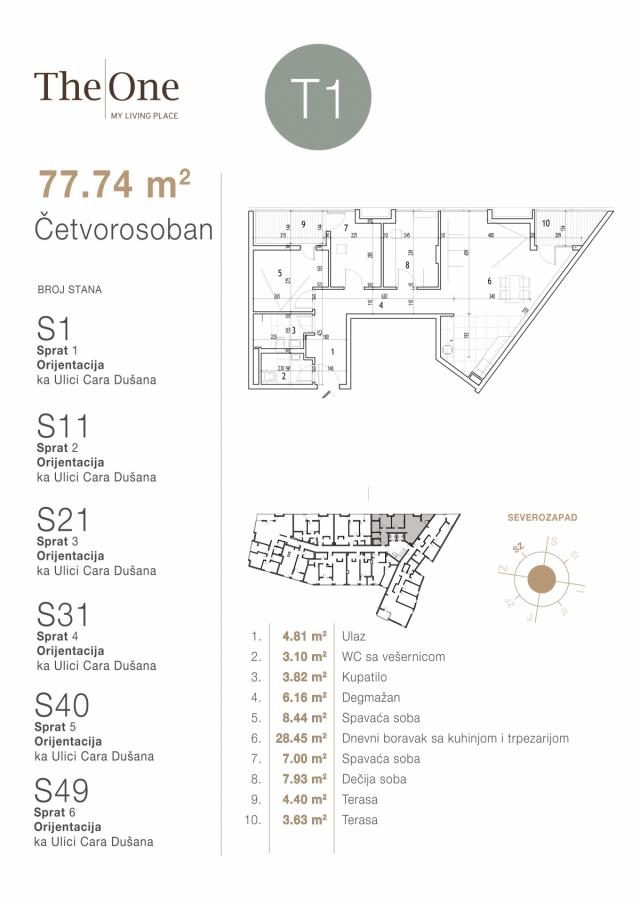 Četvorosoban stan 77. 74 m2 - Direktno od investitora!