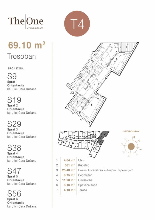 Trosoban stan 69. 10m2 - Direktno od investitora!