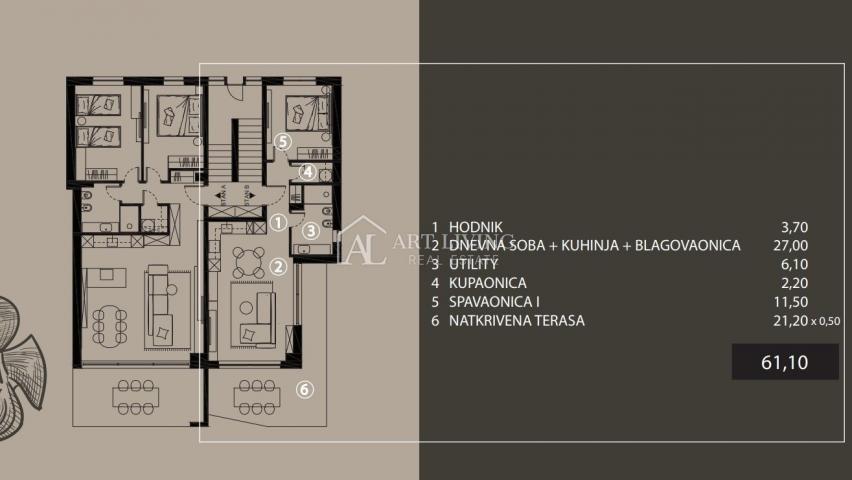 UMAG - UMGEBUNG - Attraktive Einzimmerwohnung in Meeresnähe - NEUBAU