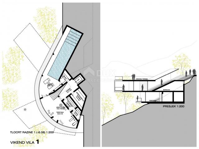 GORSKI KOTAR, FUŽINE – einzigartiges Projekt im Herzen von Gorski kotar, Baugrundstück 3340 m2 mit P