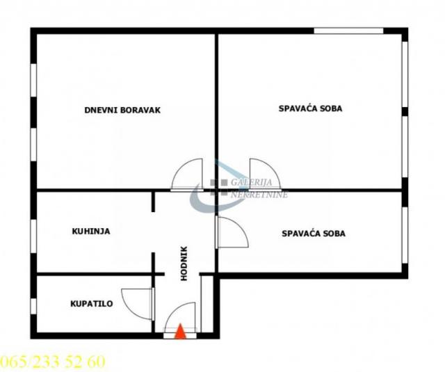 Čukarica, Topčider - Pionirska 63m2