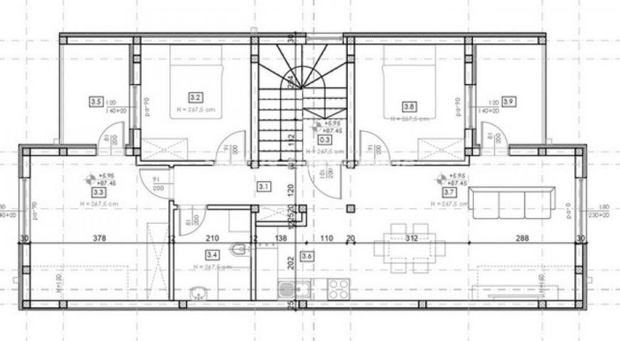 Adice- Veliki Troiposoban stan 80 m2 u Izgradnji-mogućnost povrata PDV-a-065/385 8880