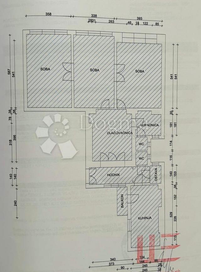 Wohnung Donji grad, Donji Grad, 106,50m2