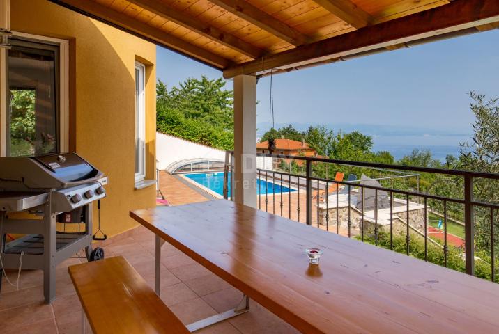 OPATIJA, VEPRINAC - Schönes Ferienhaus mit Blick auf Kvarner