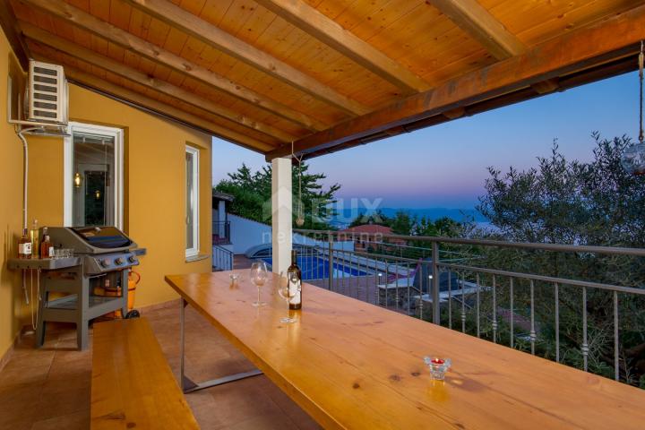 OPATIJA, VEPRINAC - Schönes Ferienhaus mit Blick auf Kvarner