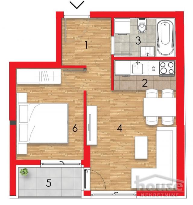 Izdavanje NOVI SAD, TELEP, kv: 40, € 420, ID: 9116638