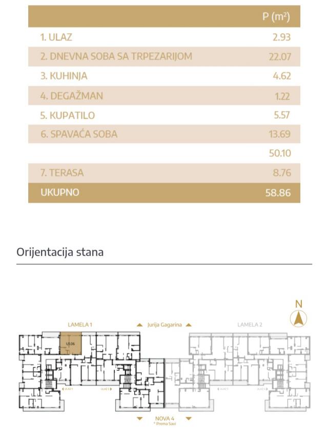 DVOSOBAN STAN U NOVOGRADNJI NA NOVOM BEOGRADU-SAKURA PARK