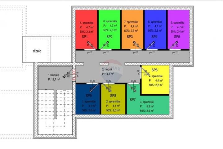 Wohnung Diklo, Zadar, 68,57m2