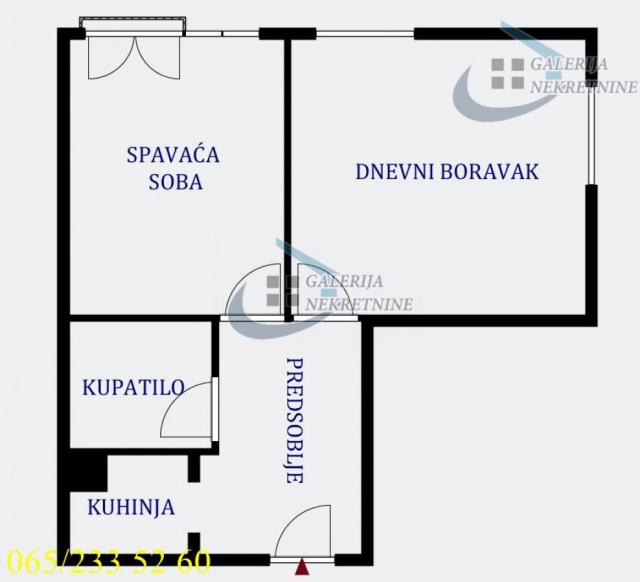 Voždovac, Darvinova pošta - Kraljevačka 42m2