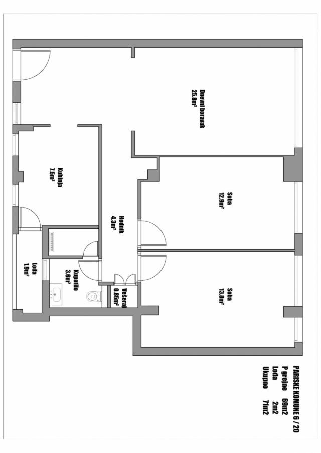 Fontana, Pariske komune, 3. 0, 69m2+2m2, 3/8, uknj 