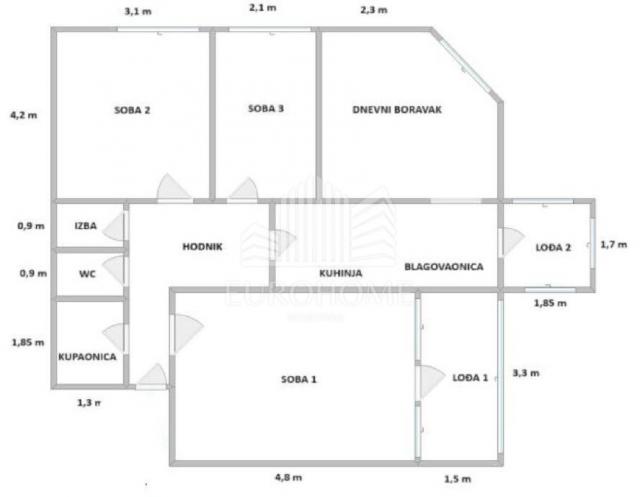 Prostran 4S stan, 82m2, Utrine