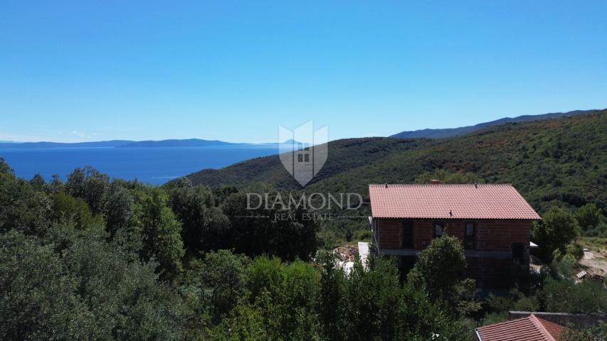 Labin, Rabac, house with sea view