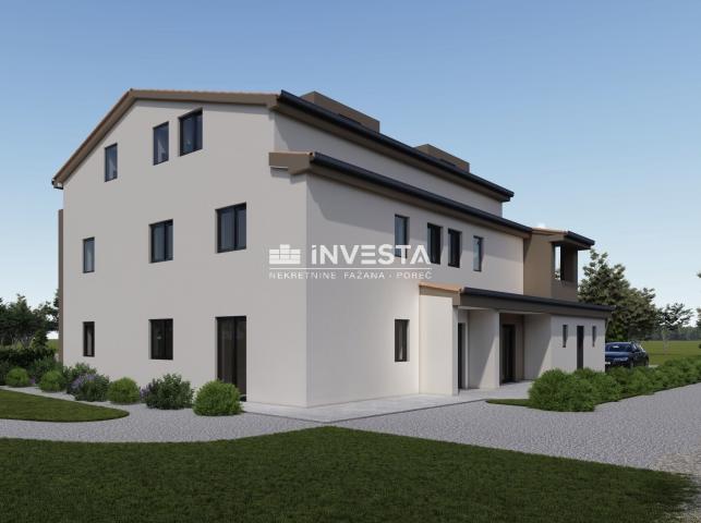 Poreč okolica - stan B 62, 45m2 u prizemlju, novogradnja