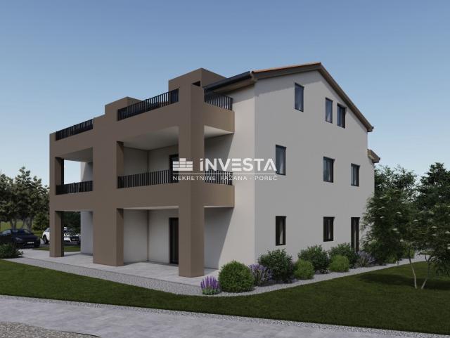 Poreč okolica - stan B 62, 45m2 u prizemlju, novogradnja