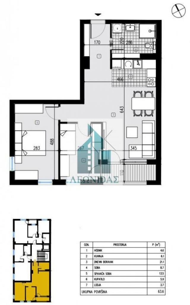 2. 5 stanovi u izgradnji, Durlan, 1600e/m2 sa PDV-om