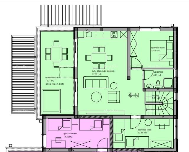 Wohnung Tar-Vabriga! Neubau! Schöne Maisonette-Wohnungen.