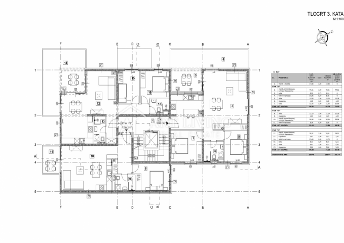 Poreč-okolica, TOP stan sa krovnom terasom 39 m2 i pogledom na more