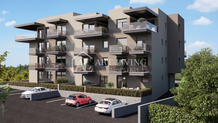 Poreč - Umgebung, moderne Wohnung in attraktiver Lage, 500 m vom Meer entfernt, NEUBAU