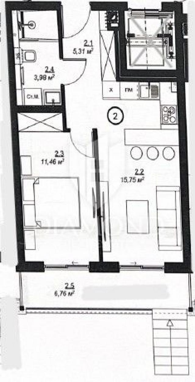 Apartment  Medulin, 43,26m2