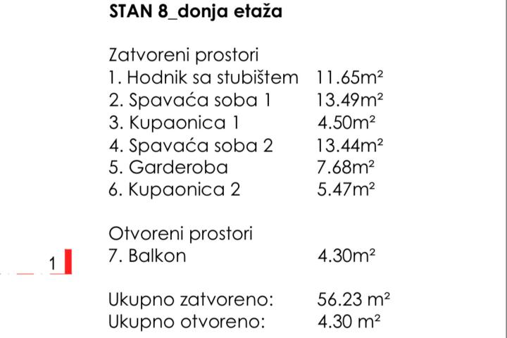 Kaštel Lukšić, trosoban stan površine 106, 12 m2 s krovnom terasom od 116 m2 i pogledom na more - S8