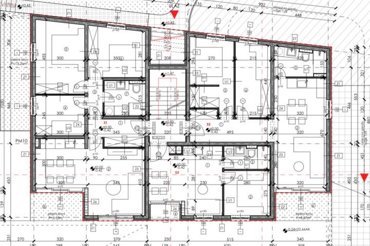 Kaštel Lukšić, dvosoban stan u prizemlju neto korisne površine 56, 28 m2 – S2