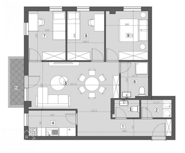 Jedinstven 3. 5 stan u naselju White Hill, 77m2