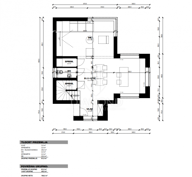 Haus Poreč, 106m2