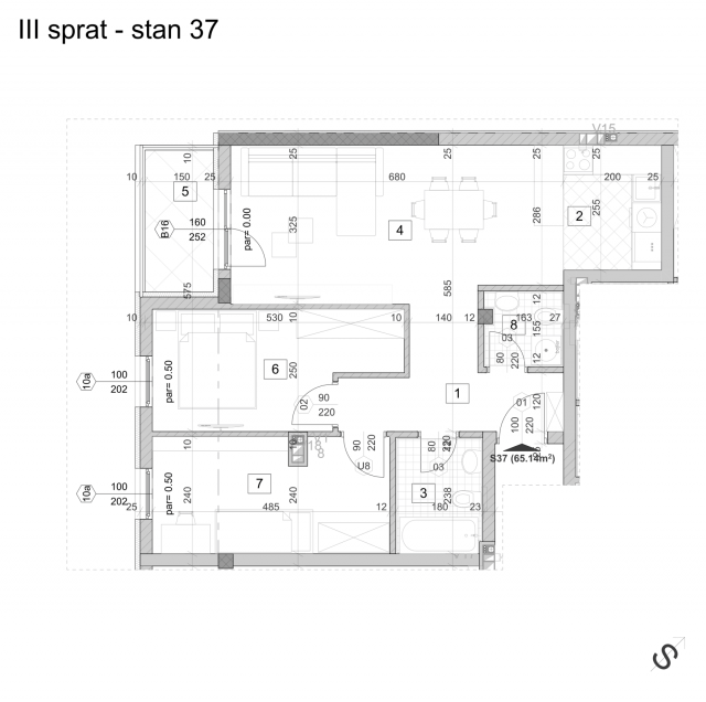 NOVI SAD - TELEP - 65. 14 m2