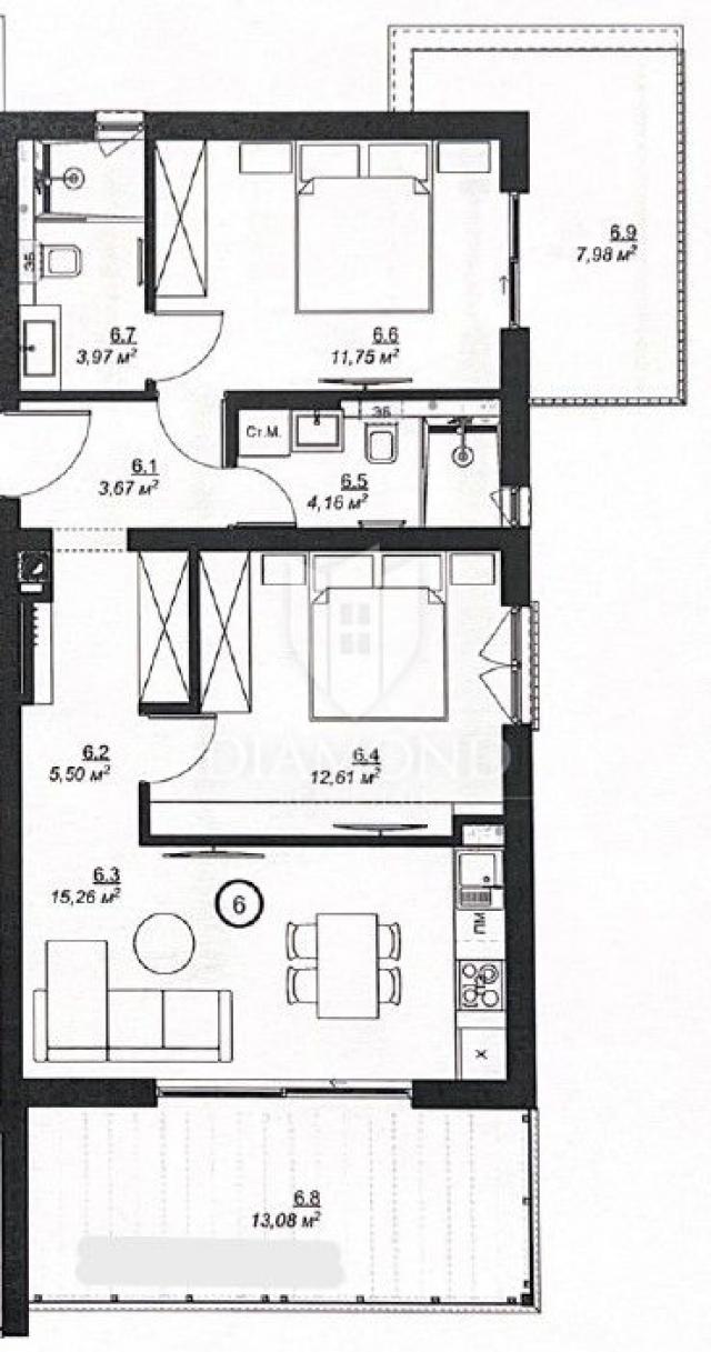 Stan/Apartman Medulin, 77, 98m2