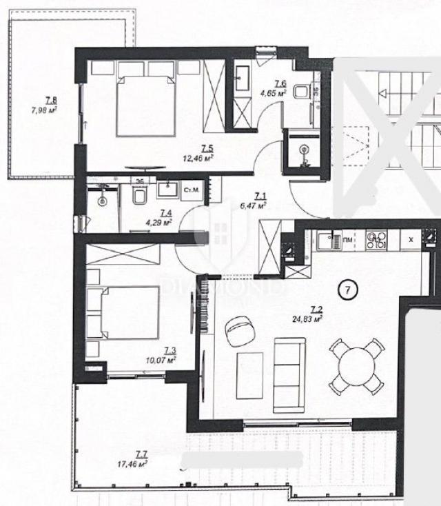 Wohnung Medulin, 88,21m2