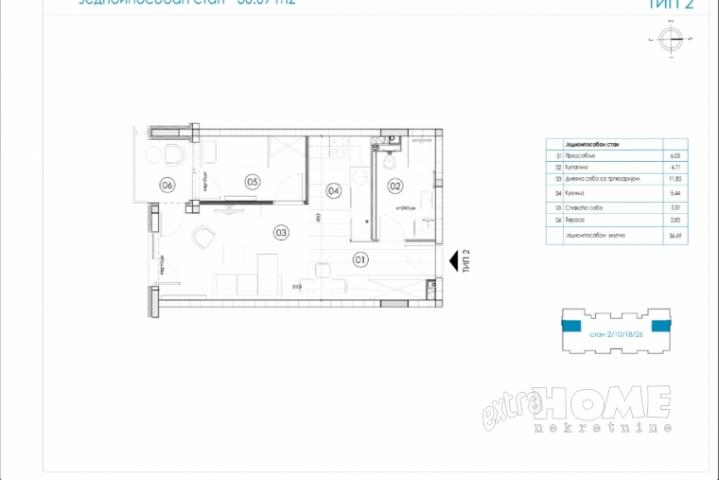 Ledine, Expo Residence, 1. 5s, 37m2, NOVOGRADNJA, BEZ PROVIZIJE