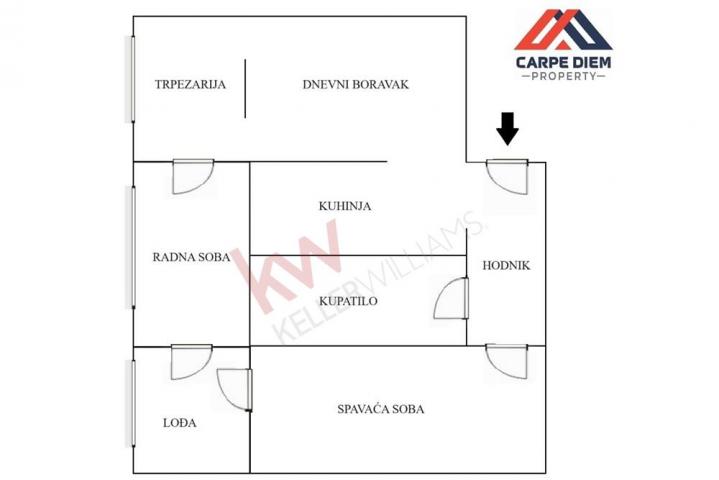 
				U neporednoj blizini reke, u mirnom kraju i zelenilu, odličan trosoban stan, 67m2 + lođa
			