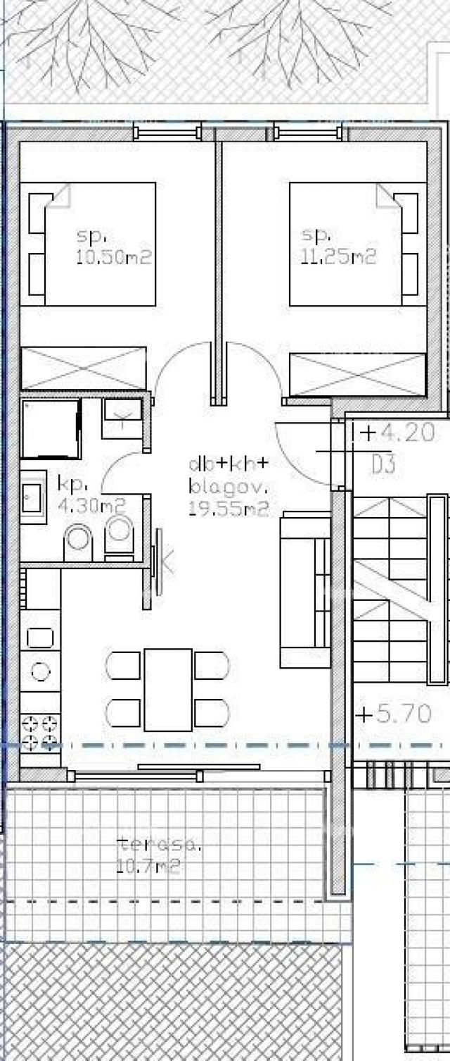 Wohnung Moderne Wohnung im Block D, in der Nähe von Umag!