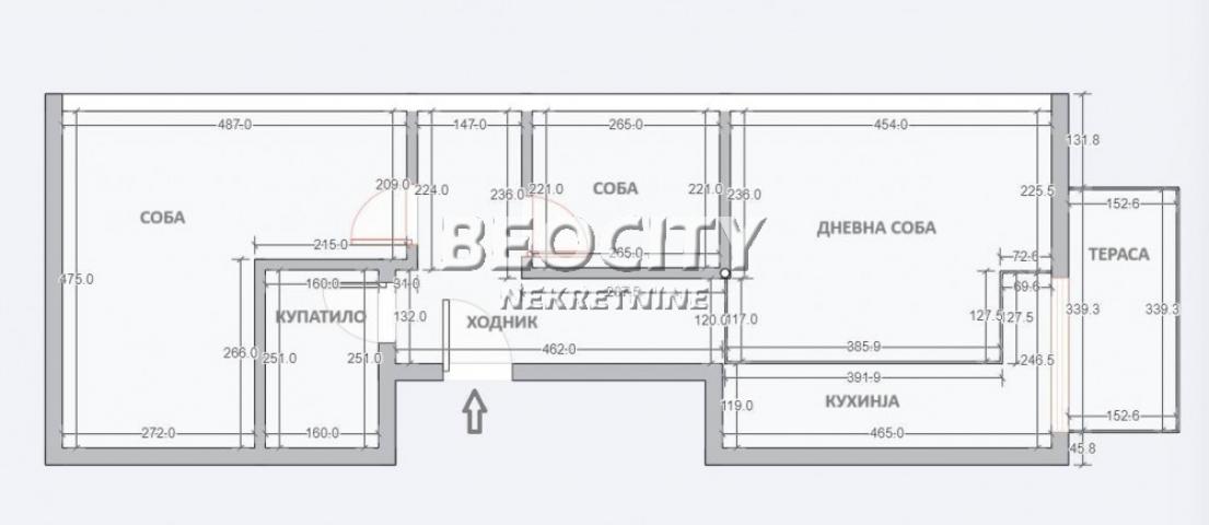 Zvezdara, Mirijevo, Terzija, 2. 5, 56m2, 95000EUR