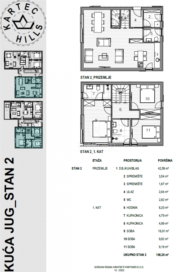 Wohnung Krk, 106,26m2