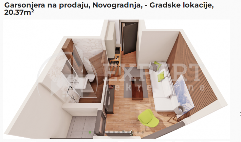 Lux Apartman, novogradnja Sokobanja 20. 37m2, 1. sprat, na izuzetnoj lokaciji