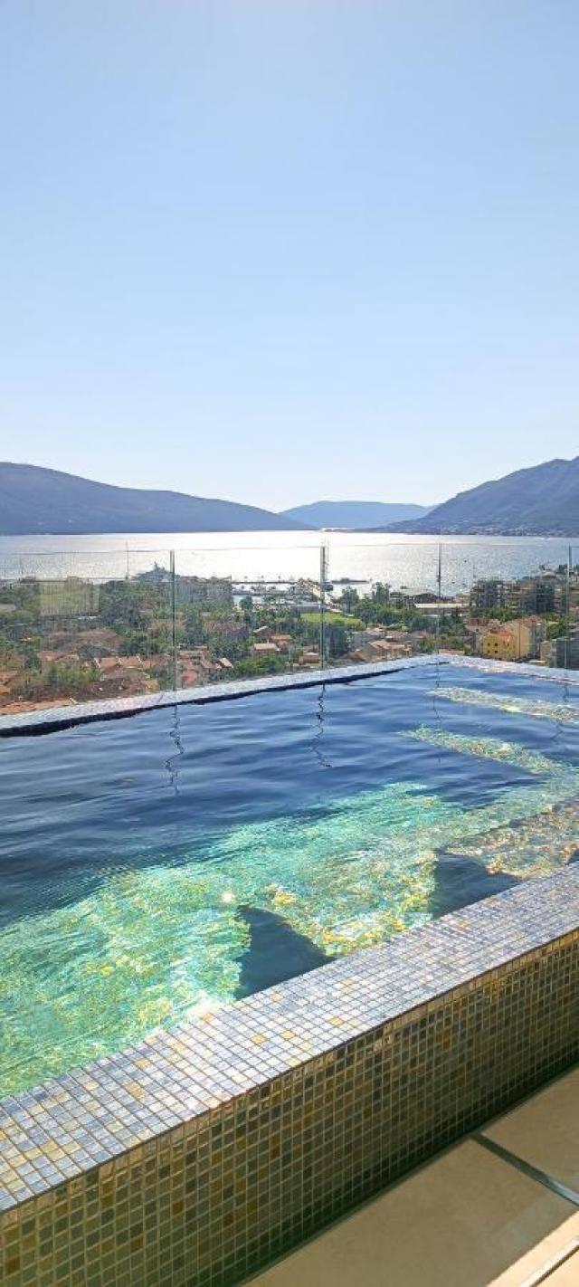 Luxurious two-bedroom apartment of 55m2 with swimming pool in Tivat