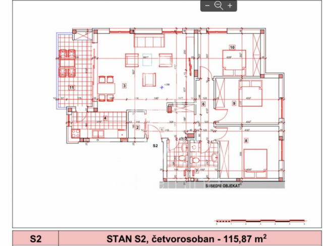 Novogradnja, Petrovaradin - četvorosoban useljiv stan od 116m2