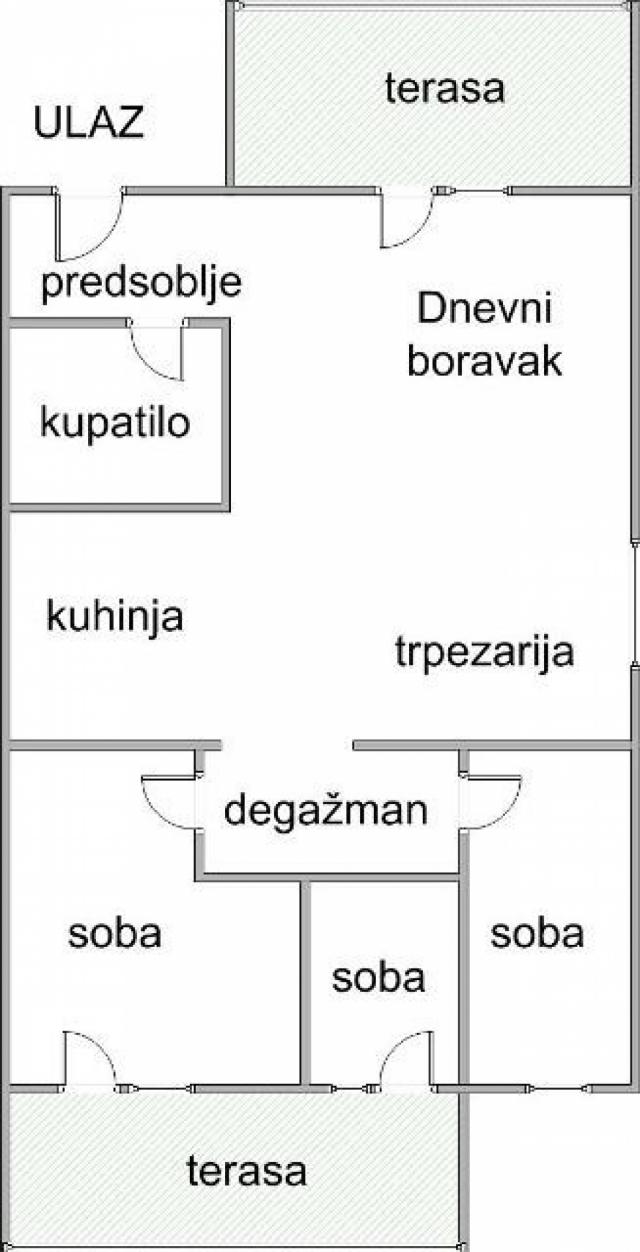 UKNJIŽEN, 3, 5 stan Ledine 